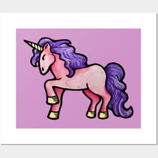 Cute Unicorn Posters and Art